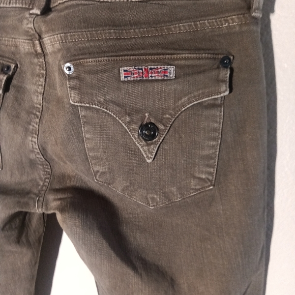 Hudson Women's Jeans Low-Rise Skinny Jeans In Olive Size 26 - Picture 7 of 8